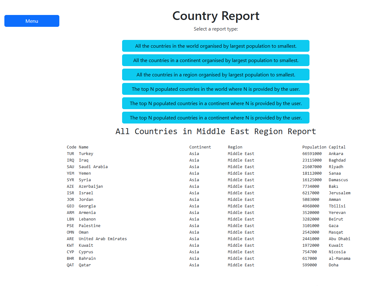 Population Report Access System 4