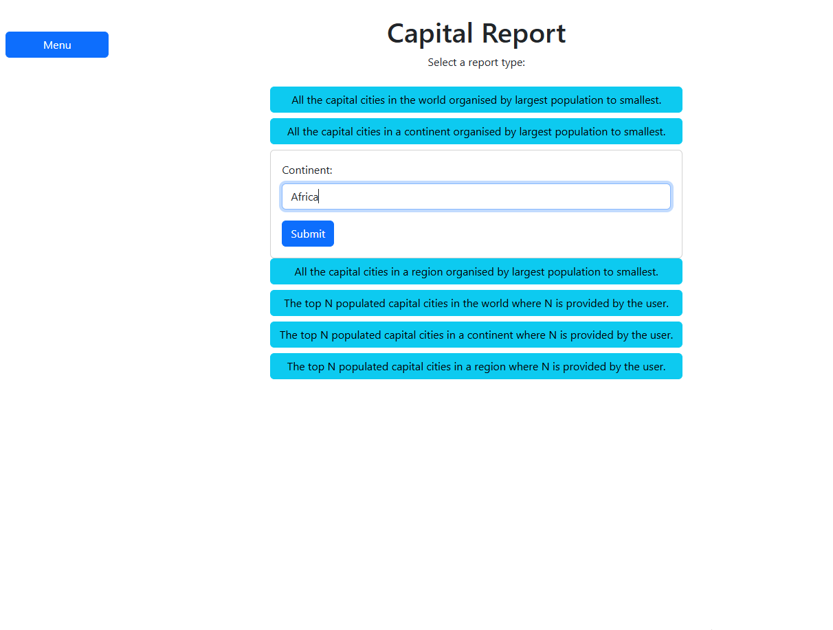 Population Report Access System 5