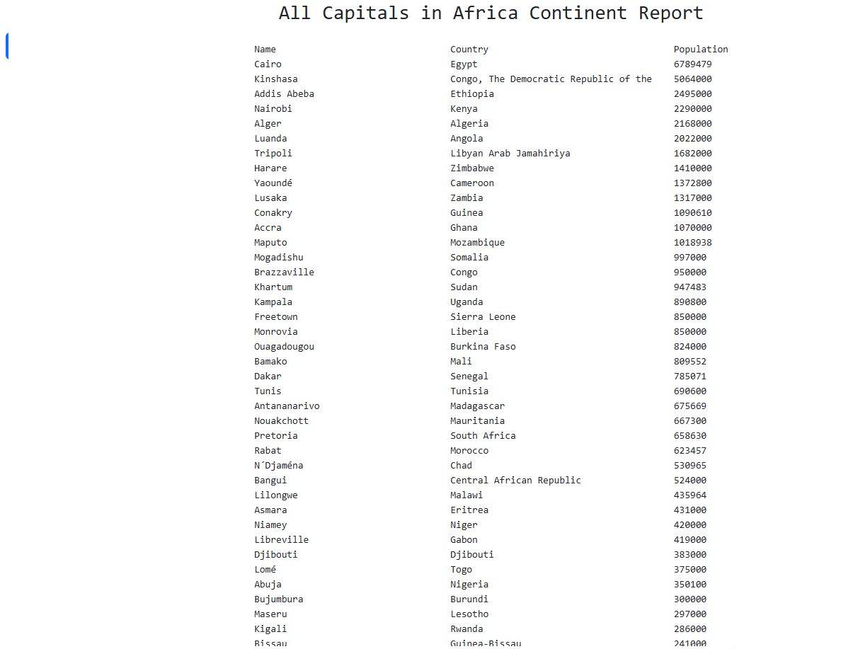 Population Report Access System 6