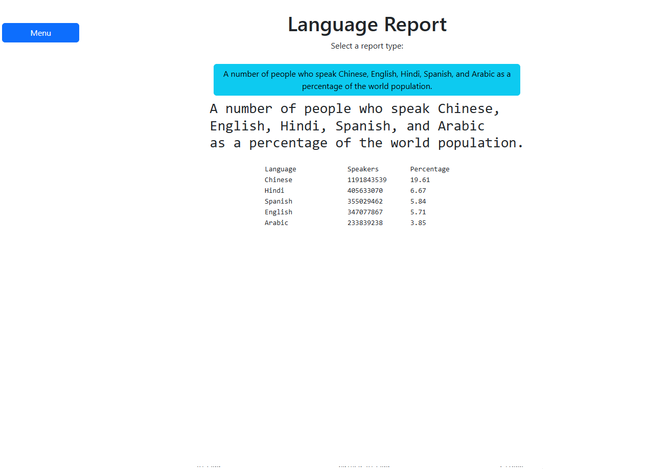 Population Report Access System 7